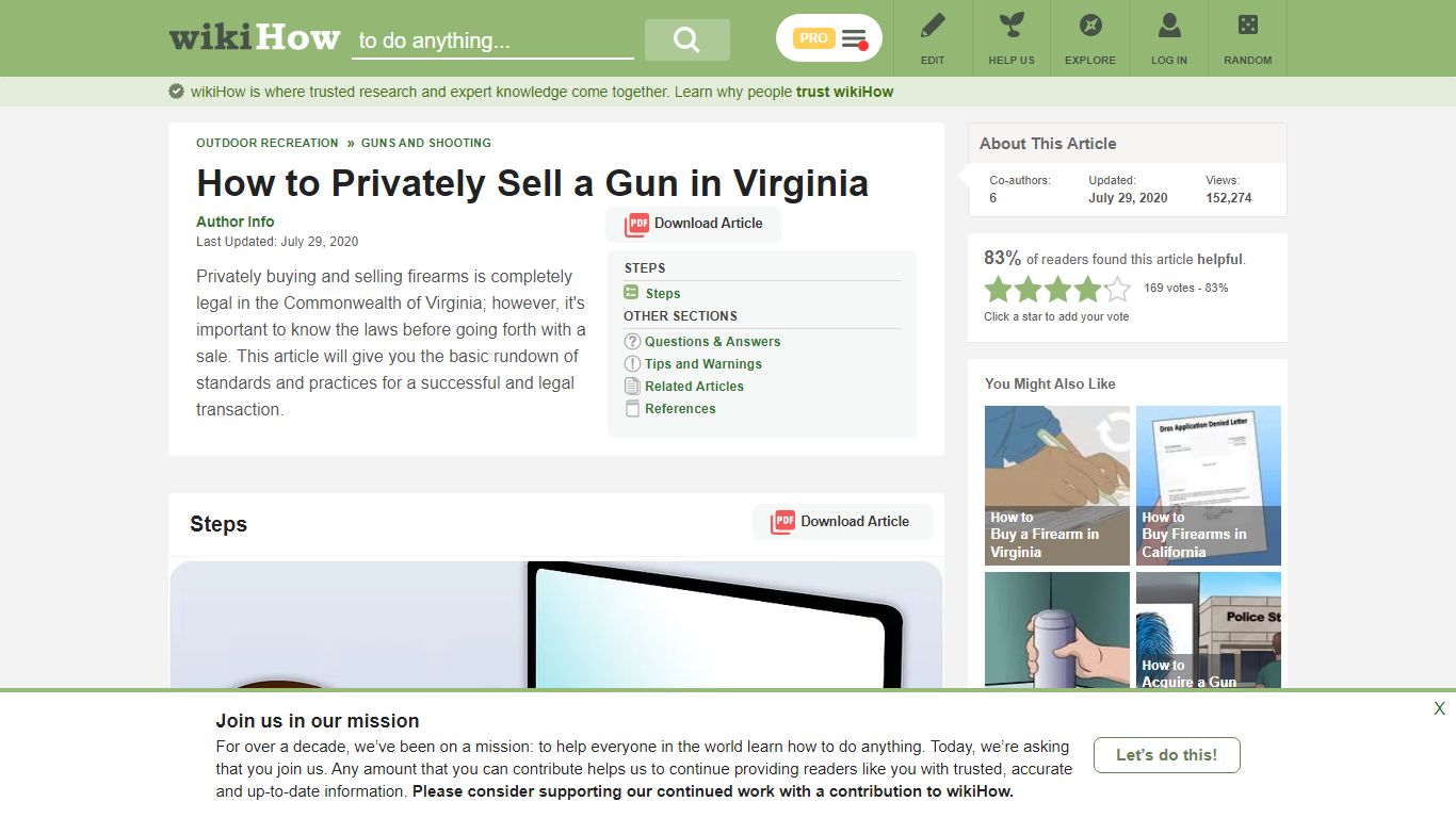 How to Privately Sell a Gun in Virginia: 4 Steps (with Pictures) - wikiHow