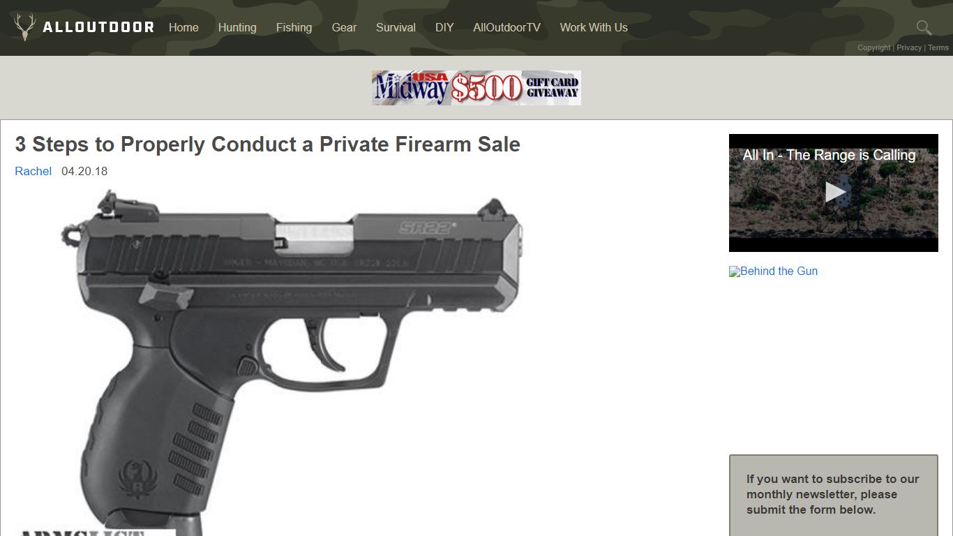 3 Steps to Properly Conduct a Private Firearm Sale